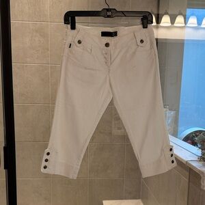 Just Cavalli White Cropped Jeans